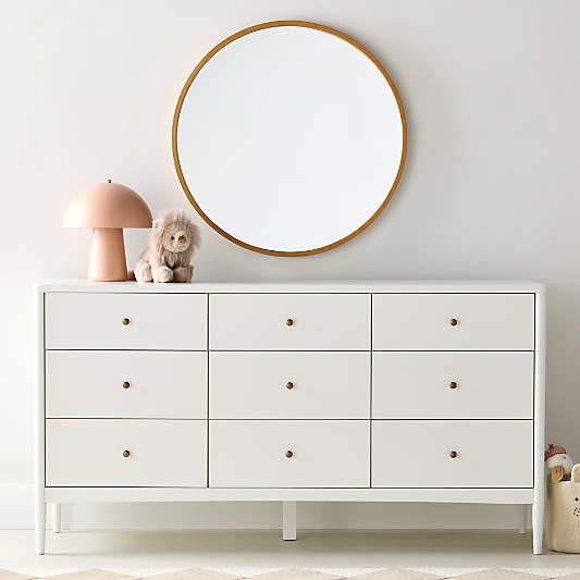 Hampshire 64" White Extra Wide 9-Drawer Kids Dresser