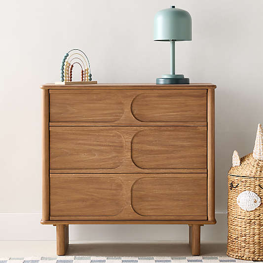 Wes 36" 3-Drawer Wood Kids Dresser