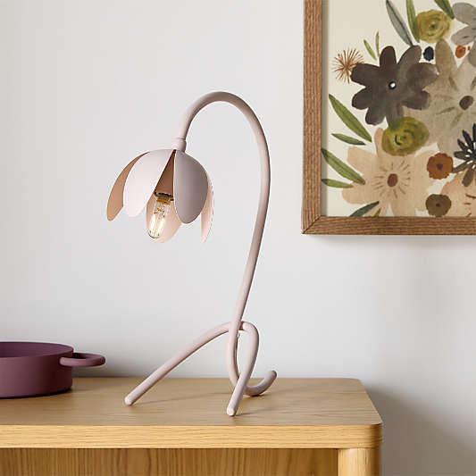 Bloom Purple Kids Table Lamp