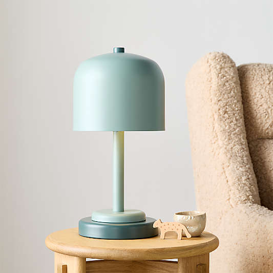 Modern Dome Green Touch Kids Table Lamp
