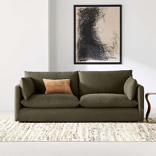 Unwind Slipcovered Sofa (92"-148")
