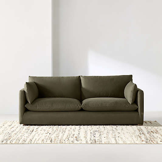 Unwind Slipcovered Sofa (92"-148")