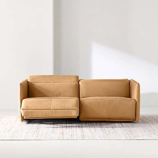 Leisure 84" Power Dual-Reclining Leather Sofa