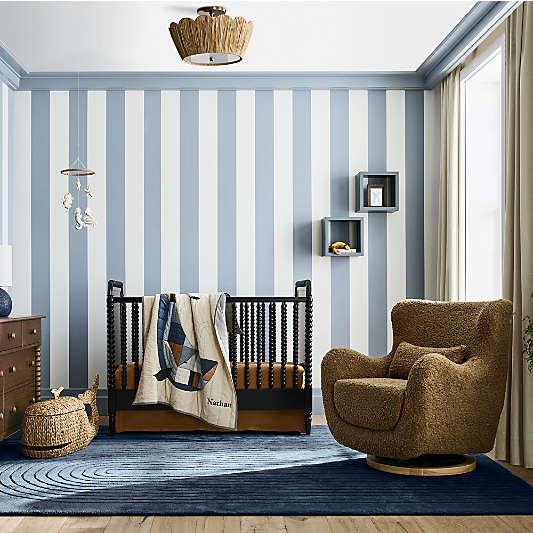 Jenny Lind Heirloom Black Wood Convertible Crib