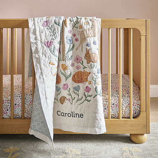 Emery Natural Oak Wood Convertible Baby Crib