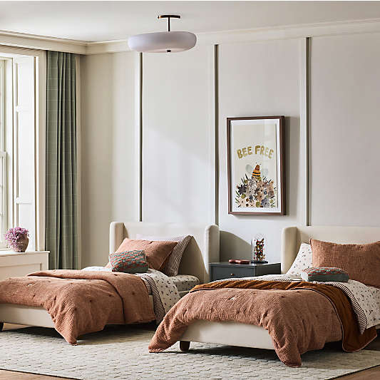 Pismo Natural Upholstered Kids Bed