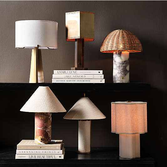 Trousdale Brass Perforated Metal Mini Table Lamp 15"