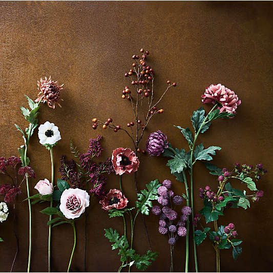 Faux Dusty Pink Chrysanthemum Stem 36" by Abigail Ahern