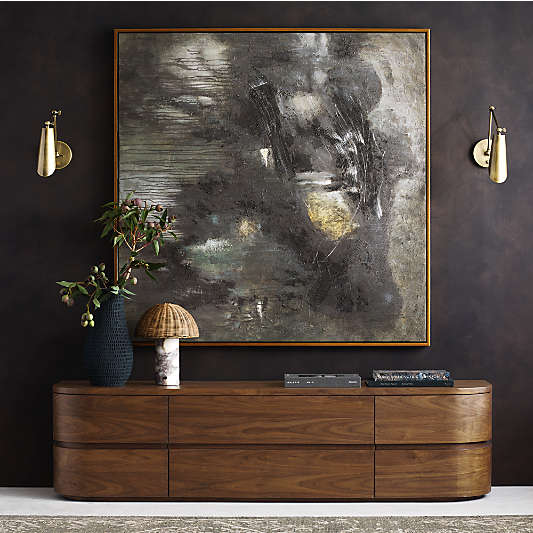 "Lava Rock" by Ruby 55" x 55" Framed Wall Art Print