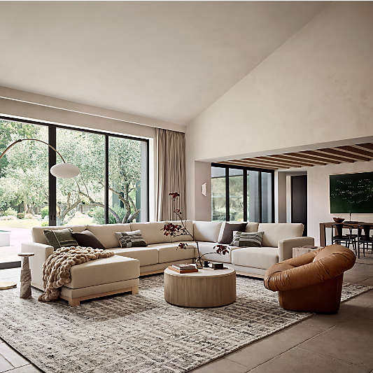 Gather Wood Base Sofa (77"-89")