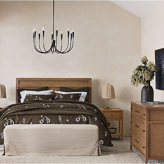 Keane Solid Driftwood Queen Bed