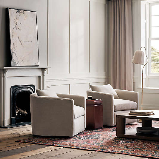 Drew Grande Swivel Accent Chair