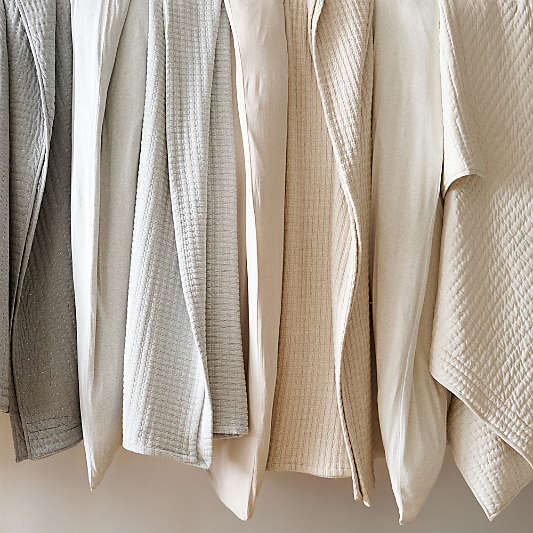 Cozysoft Organic Cotton Jersey Heathered Ivory Quilts