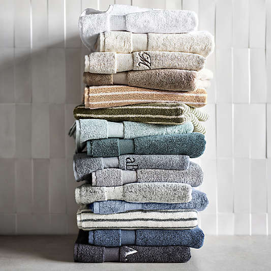 Organic Turkish Cotton Ocean Blue Bath Towels