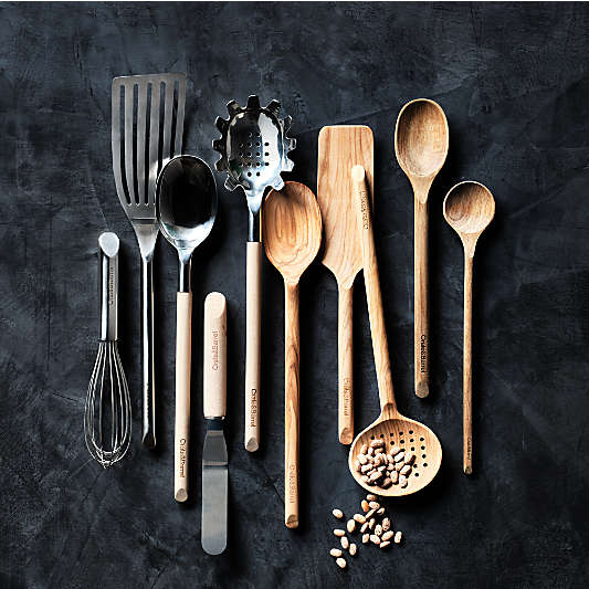 Crate & Barrel Olivewood Utensils, Set of 5