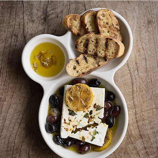 Mezze Ceramic 3-Part Ceramic Server