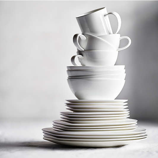 Bennett White Bone China Appetizer Plate