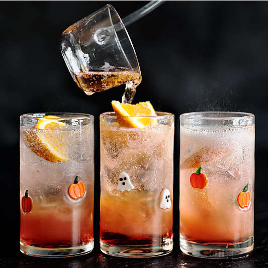 Halloween Ghost Icon 15.5-Oz. Highball Glass