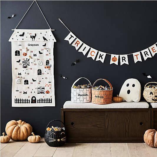 White Ghost Halloween Kids Treat Bag by Joan Anderson