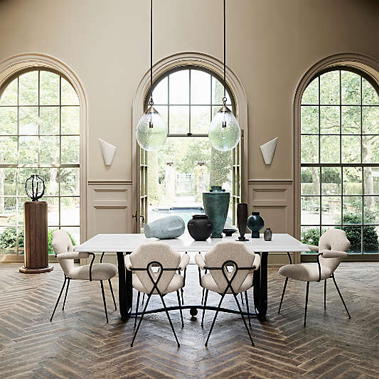 Cannato White Fabric Wall Sconce Lights by Jeremiah Brent