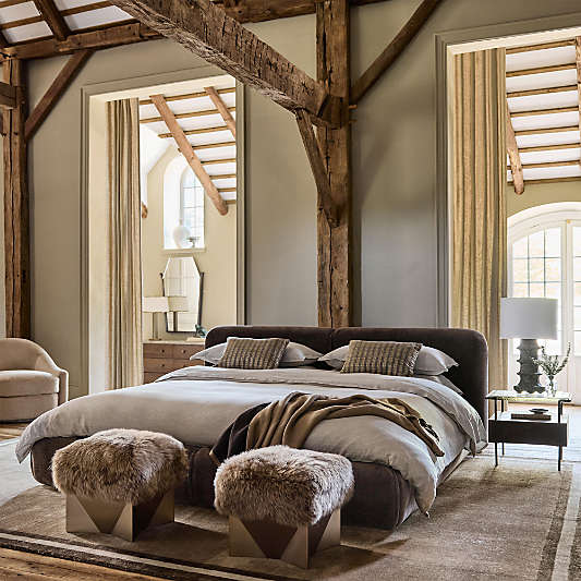 Curios Upholstered King Bed by Jeremiah Brent