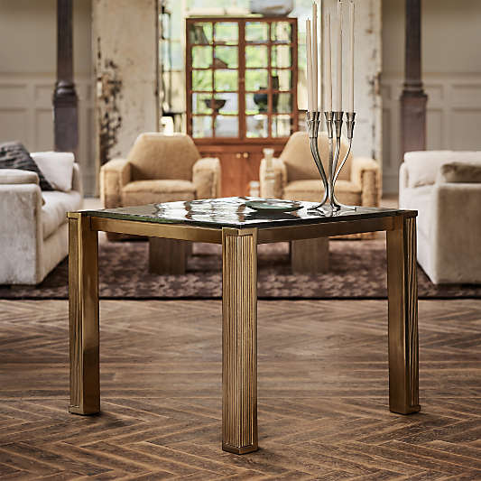 Peutre Antique Pewter Aluminum Taper Candelabra by Jeremiah Brent