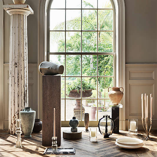 Lumen Cast Glass Taper Candle Holders by Jeremiah Brent