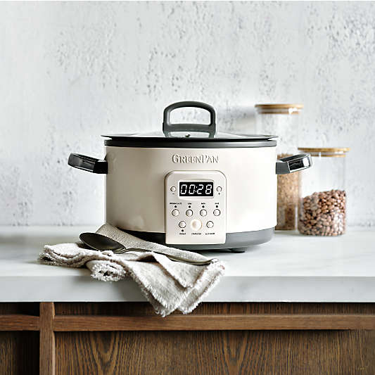 GreenPanâ„¢ 4-Qt. Slow Cooker in Macadamia