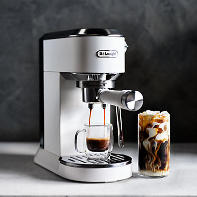 View De'Longhi ® Dedica Duo Vanilla White Espresso Machine details