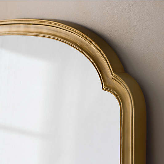 Brookhaven Brass Metal Vanity Wall Mirror 23.9"x36"