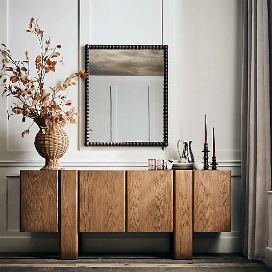 Hearth 76" Oak Credenza