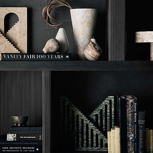 Isola Red Marble Vase 11"