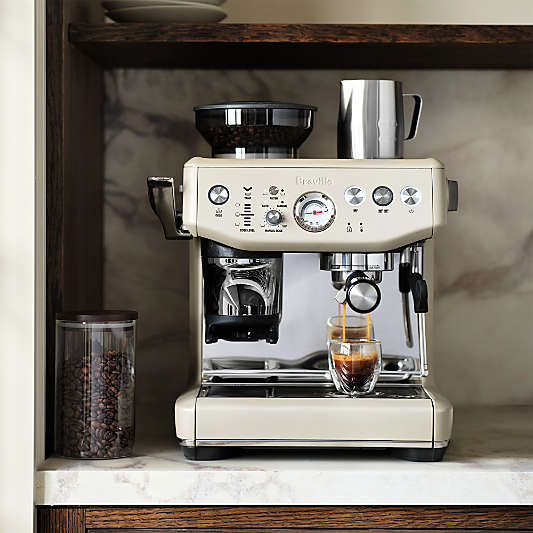 Breville ® Barista Express ® Impress Espresso Machine in Almond Nougat