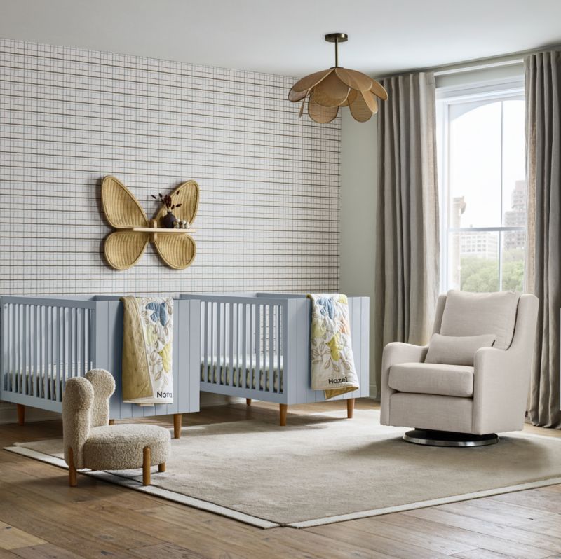 Finn Blue Wood Convertible Crib - image 4 of 16