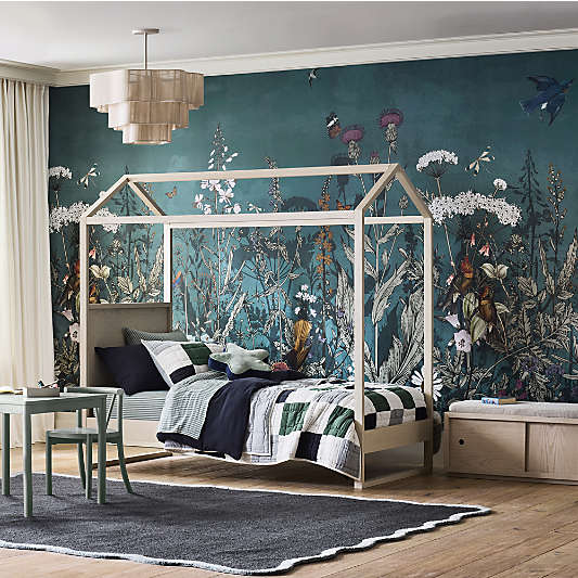 Gemini Sunwashed Ash Wood Kids Twin Tent Bed