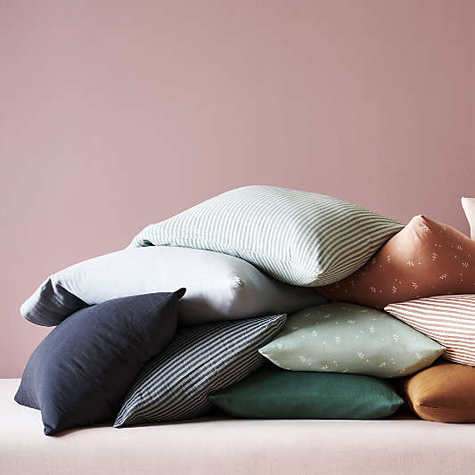 Supersoft Gauze Organic Cotton Pine Green Standard Bed Pillow Sham