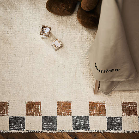 Finish Line Brulee Brown Kids Area Rug 5'x8'