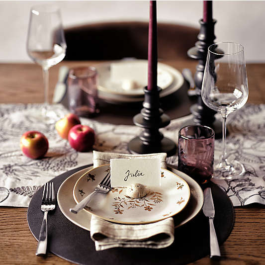 Travertine Round Placecard Holders, Set of 4