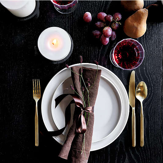 Tour White Porcelain Dinner Plate