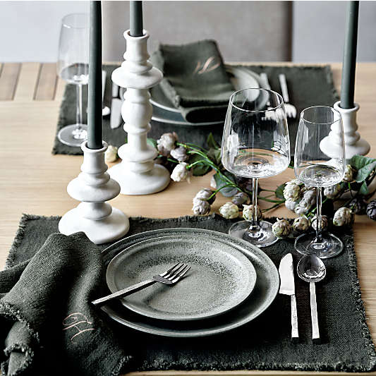 Cortana Off-White Earthenware Taper Holders