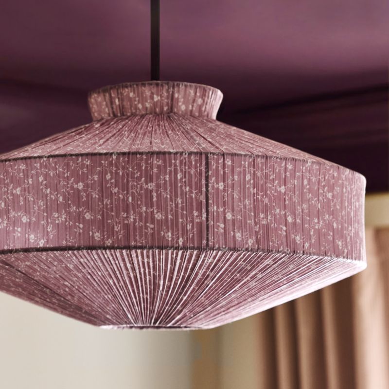 Remy Pendant Floral Print Canopy Kids Ceiling Light - image 1 of 6