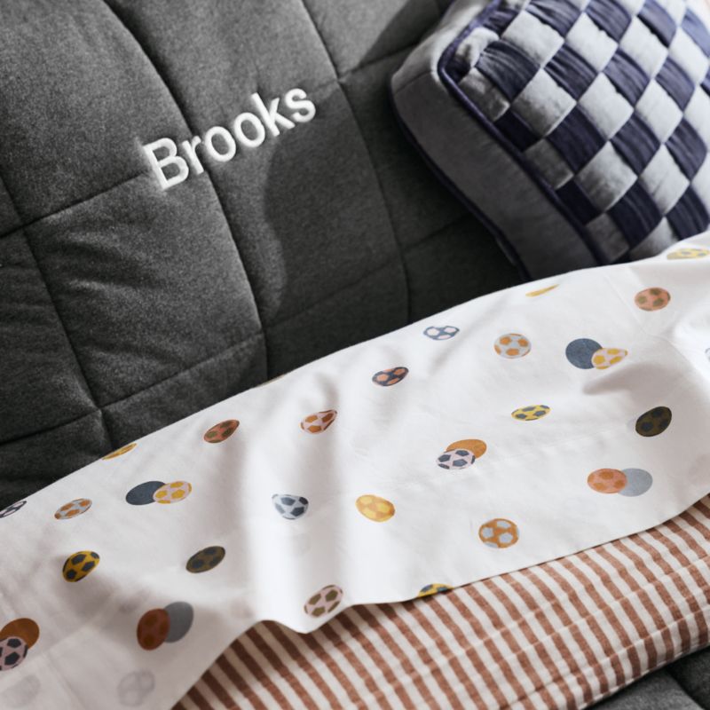 Stay Cool Soccer 100% Organic Cotton Kids Twin Sheet Set - image 3 of 8