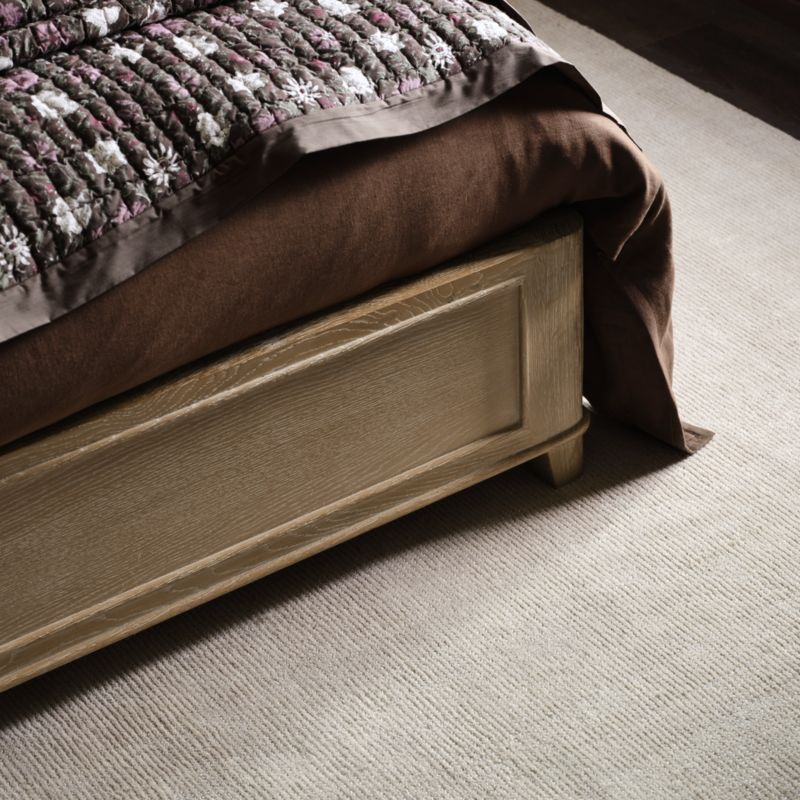 Clairemont Natural Oak Wood Upholstered Queen Bed - image 6 of 11