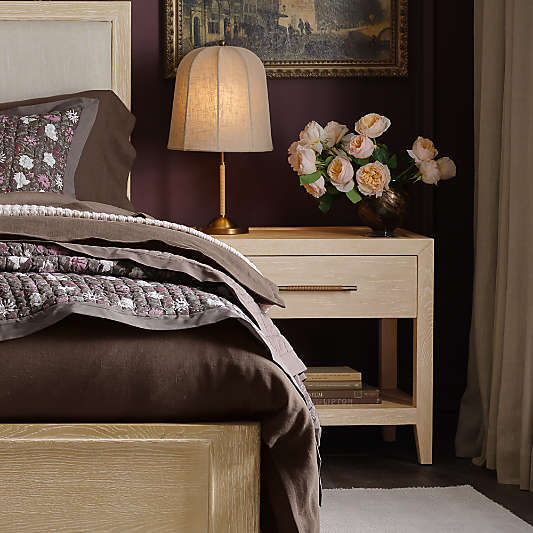 Clairemont 26" Natural Oak Wood Nightstand