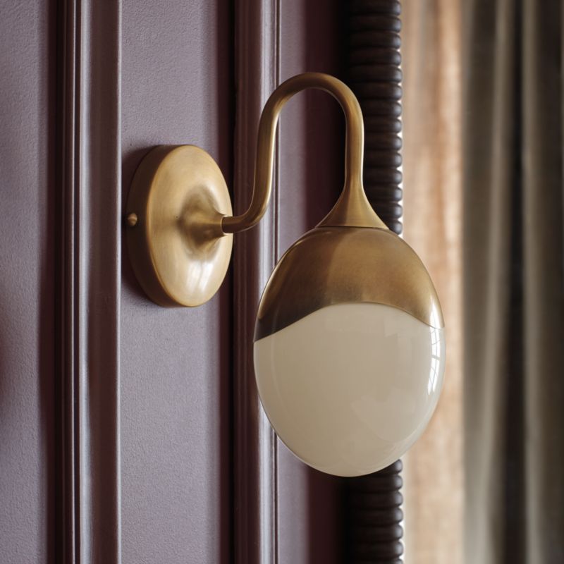 Primrose Glass and Metal Wall Sconce Light - image 5 of 9