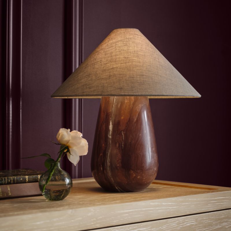 Millstone Bordeaux Marble Table Lamp with Fabric Shade 10.5" - image 8 of 11