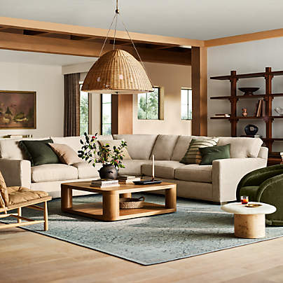 Axis 3-Piece L-Shaped Sectional Sofa