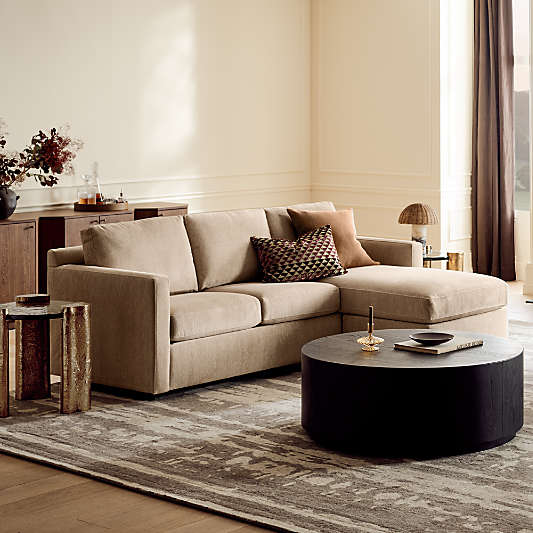 Terrane Black Oak Wood 42" Round Coffee Table