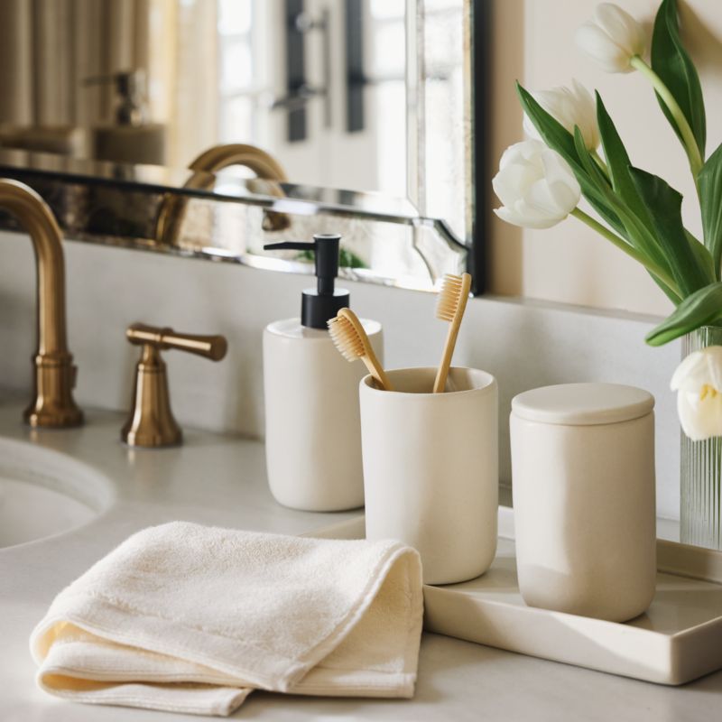 Blanc Ceramic Soap Dispenser with Black Pump - image 2 of 4