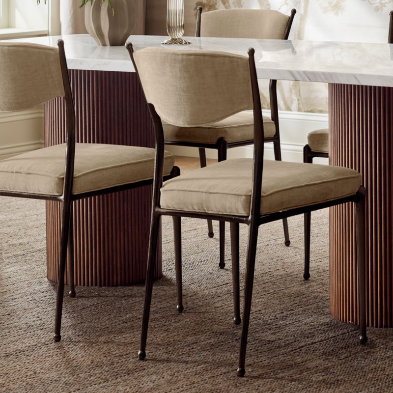 Oxley Metal Upholstered Dining Chair - image 3 of 9